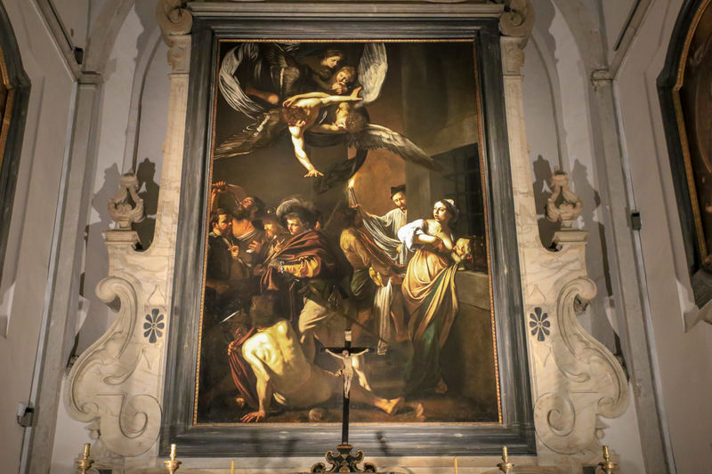 Siedem uczynków miłosierdzia pędzla Caravaggio w Pio Monte della Misericordia w Neapolu