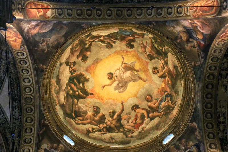 Fresk Corregio w kościele San Giovanni Evangelista w Parmie