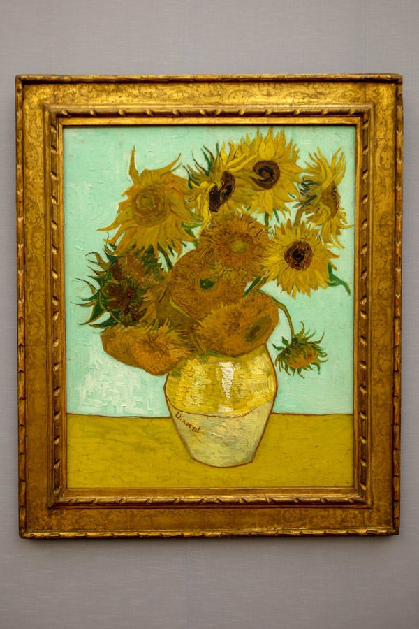 Martwa natura: wazon z dwunastoma słonecznikami, Vincent van Gogh - Nowa Pinakoteka w Monachium (Neue Pinakothek)
