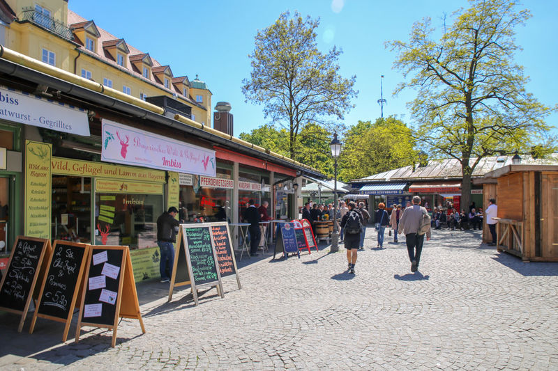Viktualienmarkt - targowisko w Monachium
