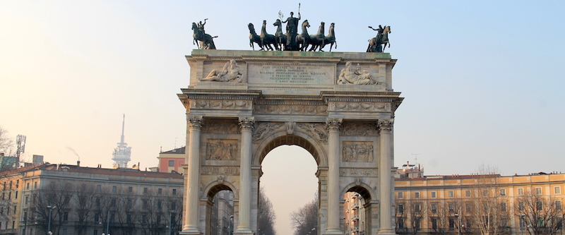 Arco della Pace - Łuk Triumfalny w Mediolanie
